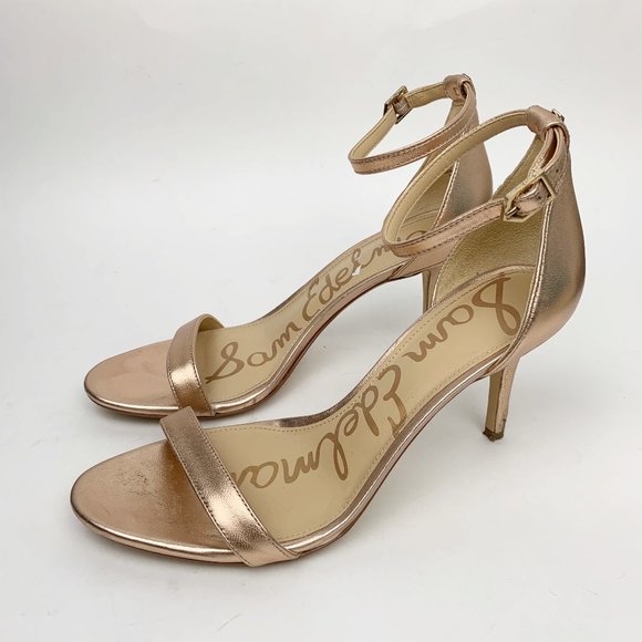 Sam Edelman Patti Rose Gold Ankle Strap 
